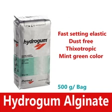 Dental HYDROGUM VPS Alginate, Mint, Fast Set, 500g Bag, C302025, ZHERMACK, USA