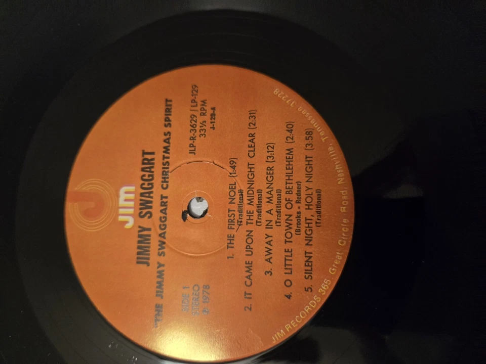 Jimmy Swaggart Christmas Spirit LP 1978 OUT OF PRINT Foto 4 de 4