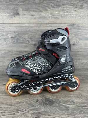 Bladerunner Phoenix Adjustable Size Roller Skates Size 5-8 Black No Brake