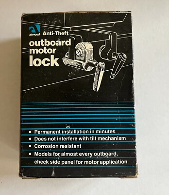 Attwood Anti-Theft Outboard Motor Lock 2017-4 New Old Stock