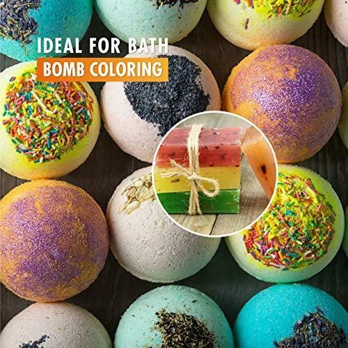 Bath Bomb Kit Colorants Bags - 18 Pack Colors Soap Dye Colorant, 30 Shrink Wrap - Image 3 of 4