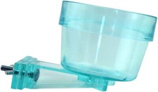 Lixit Quick Lock Cage Bowls for Small Animals and Birds. 10oz, Aqua Color 