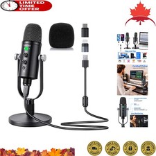 Wide Compatibility USB Microphone - Noise Cancelling - Excellent Sound Quality