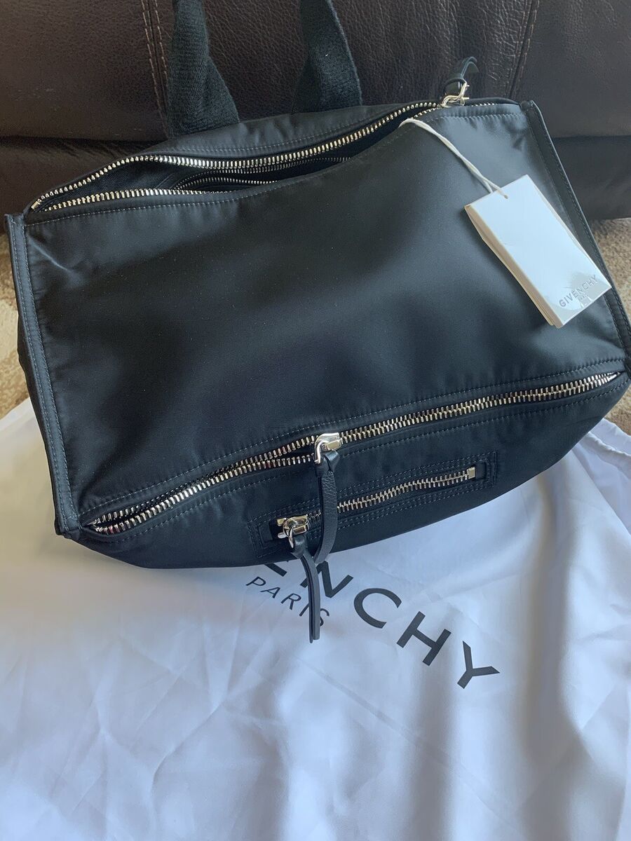 Givenchy Logo Strap Pandora Bag Nylon Medium Black(MSRP 1650 Givenchy Logo Strap Pandora Bag Nylon Medium Black(MSRP 1650