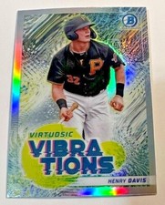 2022 Bowman Chrome Baseball #VV-8 Henry Davis Virtuosic Vibrations Refractor