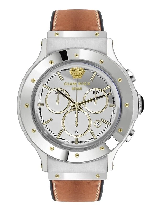 Relojes de Pulsera de deporte de cuero Glam Rock