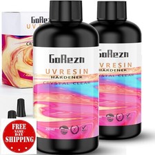 400G UV Resin Clear Hard, Advanced UV Cure Epoxy Resin Supplies Premixed Kit Fas