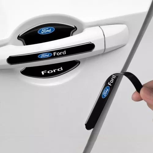 Für Ford 8 Stück Schwarz Auto Türgriff Schüssel Kratzer Aufkleber Schutz Folie - Bild 3 von 8