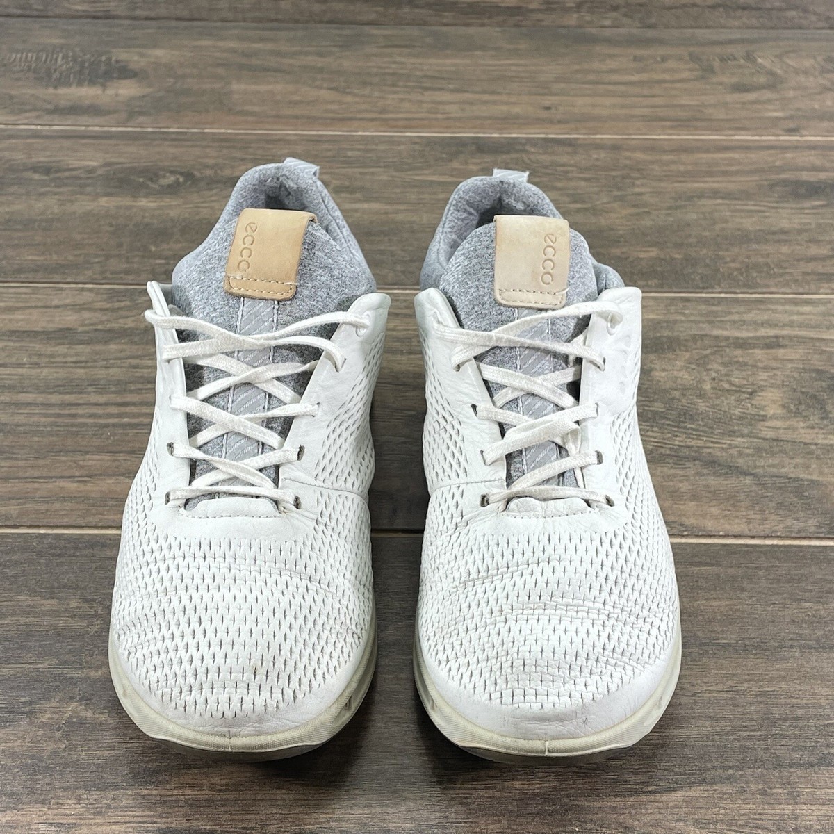 ECCO Golf Shoes Womens 10 Cream White Gore-Tex Cool Pro Athletic