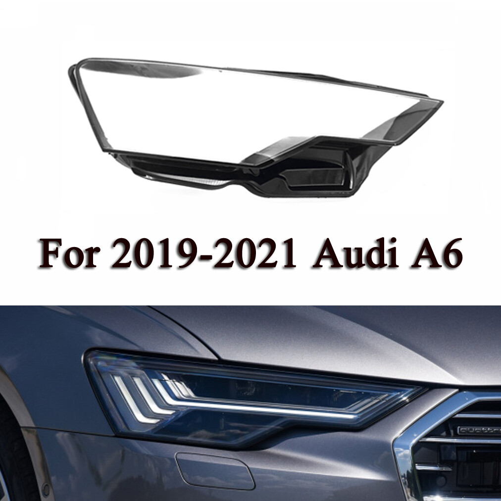 Fit For 2019-2021 Audi A6 Car Right Side Headlight Lens Cover Shell Transparent
