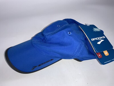Brooks Running Cap Baseball Hat One Size Royal Blue Poly