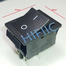 ZGCY XW-604 4pin 2position 20A 250VAC Rocker Switch High Power Black