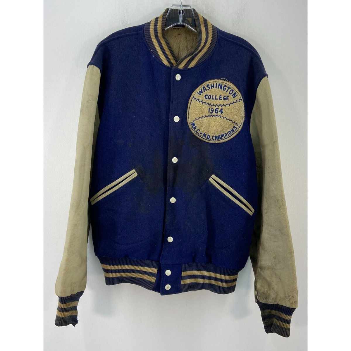 VTG 1964 Butwin Blue White Washington College Baseball VTG 1964 Butwin Blue White Washington College Baseball