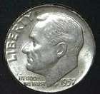 1957-P 10C Roosevelt Dime 90% Silver UNC 21ott0417