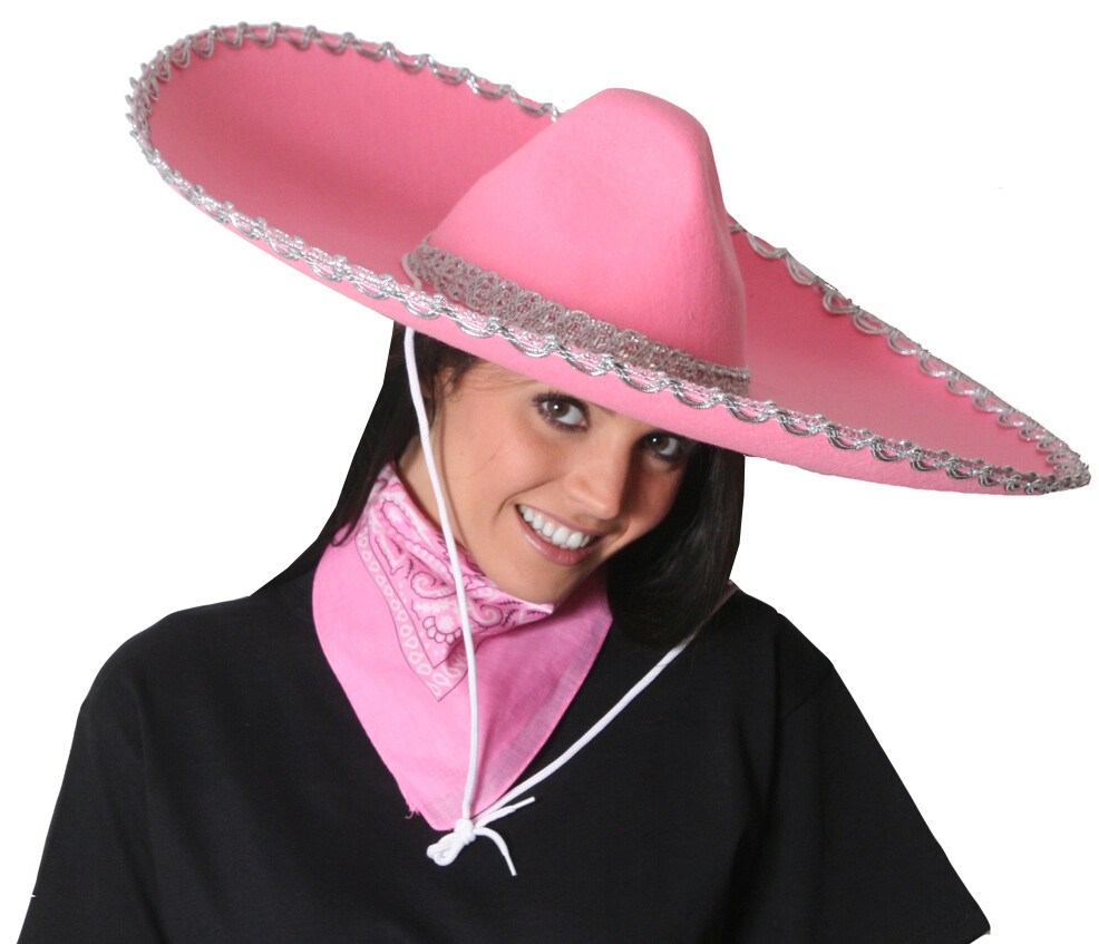 SOMBRERO ROSA FIELTRO SALVAJE OESTE MEXICANO NIÑA DISFRAZ DESPEDIDA DE SOLTERA