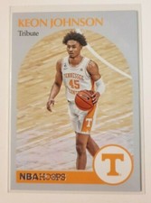 2021 Chronicles NBA Hoops Tribute KEON JOHNSON Rookie RC Card #56 Tennessee. rookie card picture
