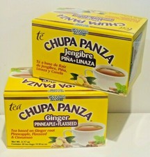CHUPA PANZA 2 PACK Detox GINGER, PINEAPPLE, CINNAMON Tea 60 Day Supply