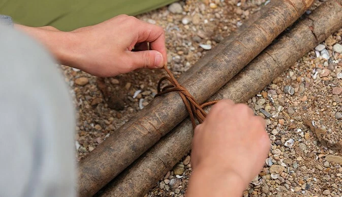 Campingstuhl Faltstuhl Campinghocker Hocker Bushcraft Dreibein Klapphocker Sitz - Bild 2 von 4