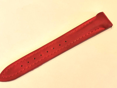 Jacob & Co 18mm Red  Polyurethane half watch strap