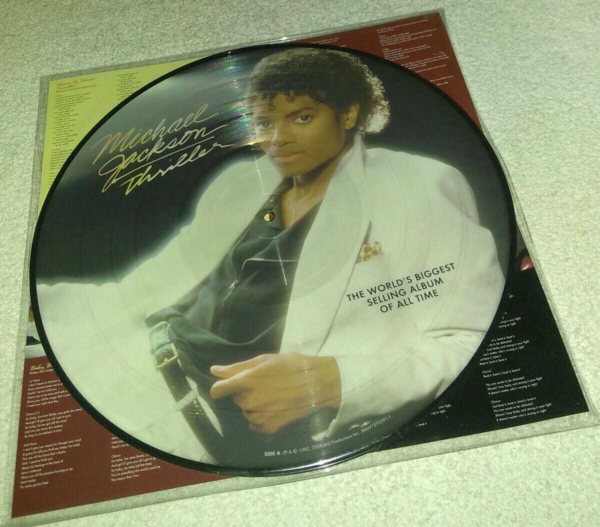 MICHAEL JACKSON　ピクチャー　LP Michael Jackson-Thriller LP Picture Disc| Newbury Comics