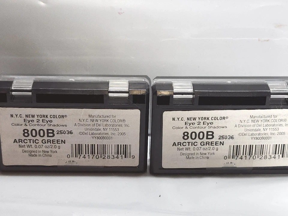 N.Y.C Eye To Eye Contour & Highlight 800B Arctic Green .07 oz Ea 2pcs  - Image 2 of 2