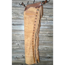Men  s Suede Leather Fringe Chaps  Craft Western Cowboy Rodeo Native Style Pants