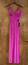 Women NWT "Xtraordinary " sparkeling magenta even gown. Size 1