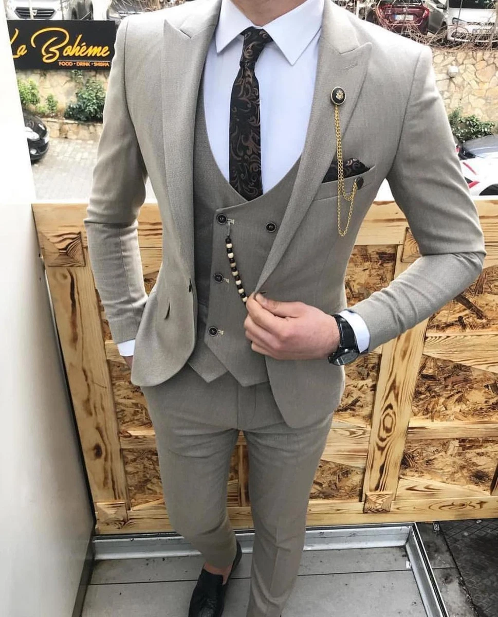 Grey suit and vest cheap