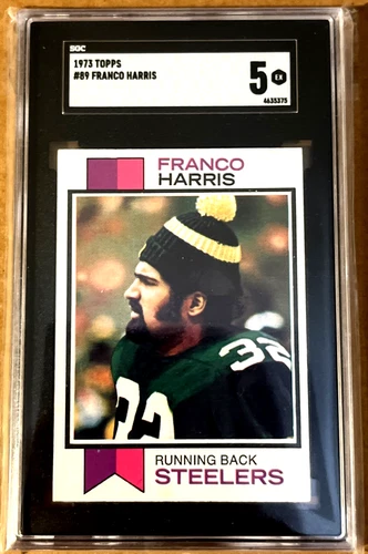 1973 Topps #89 Franco Harris STEELERS Rookie SGC 5