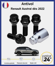 Ecrous antivol de roues noir Renault Austral 2022-2026