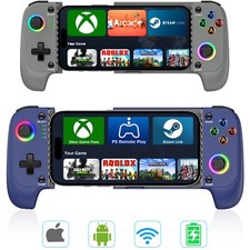Wireless Phone Controller for iPhone/Android,Mobile Gaming Controller with RGB