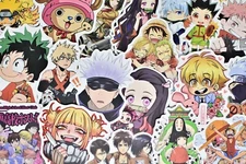 50 Random Anime Waterproof Vinyl Stickers for Hydro Flask Laptop Car Bumper