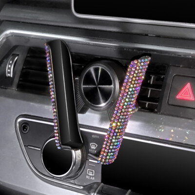 Universal Multi-function Car Phone Holder Bling Rhinestone Air Vent Mount Stand
