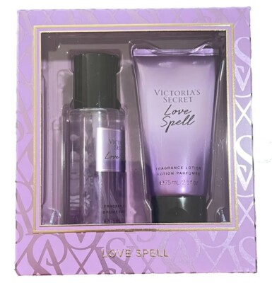 NEW Victoria's Secret Love Spell Body Mist & Lotion Duo Boxed Gift Set 2 Piece