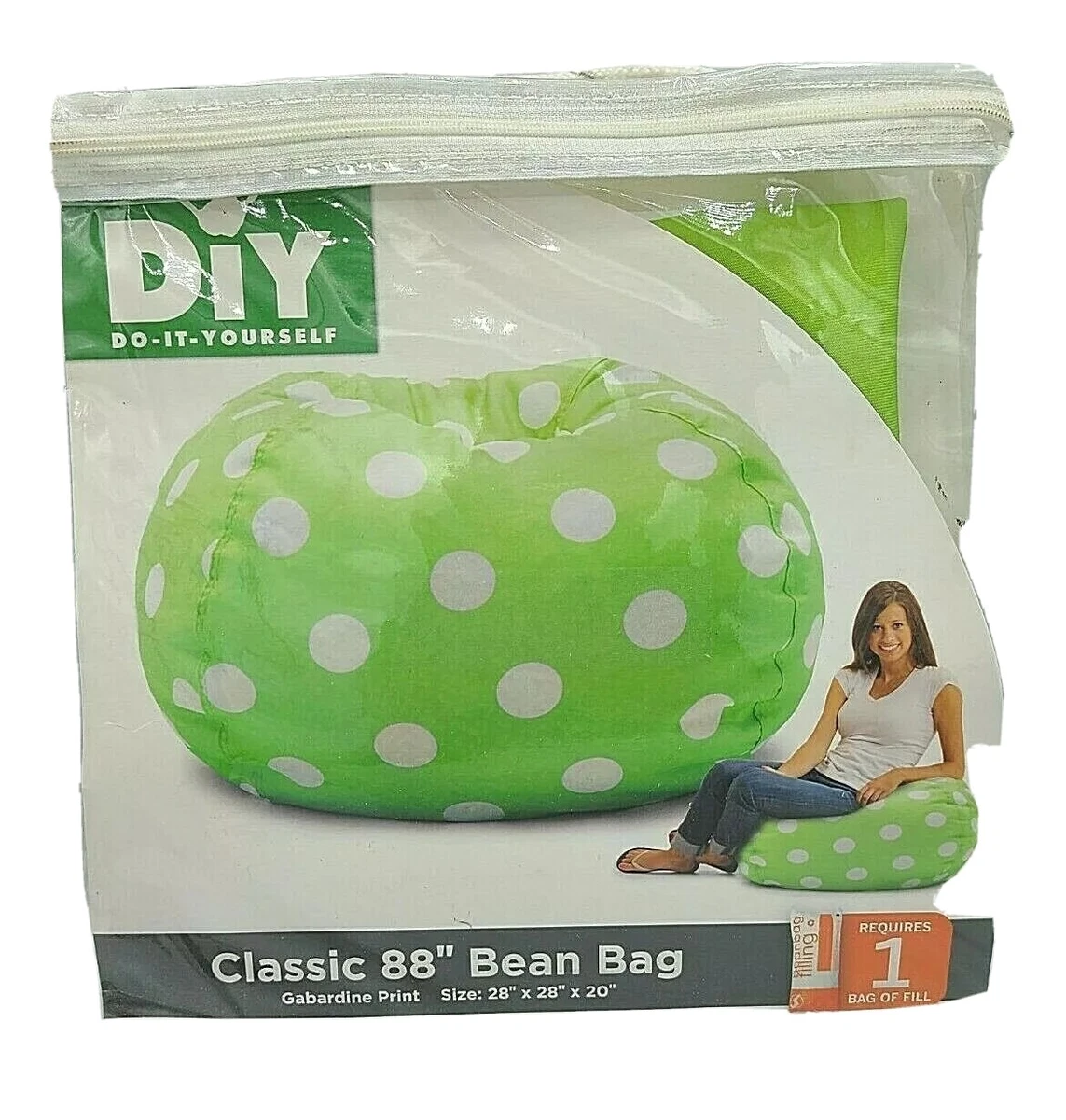 Polka dot bean bag outlet