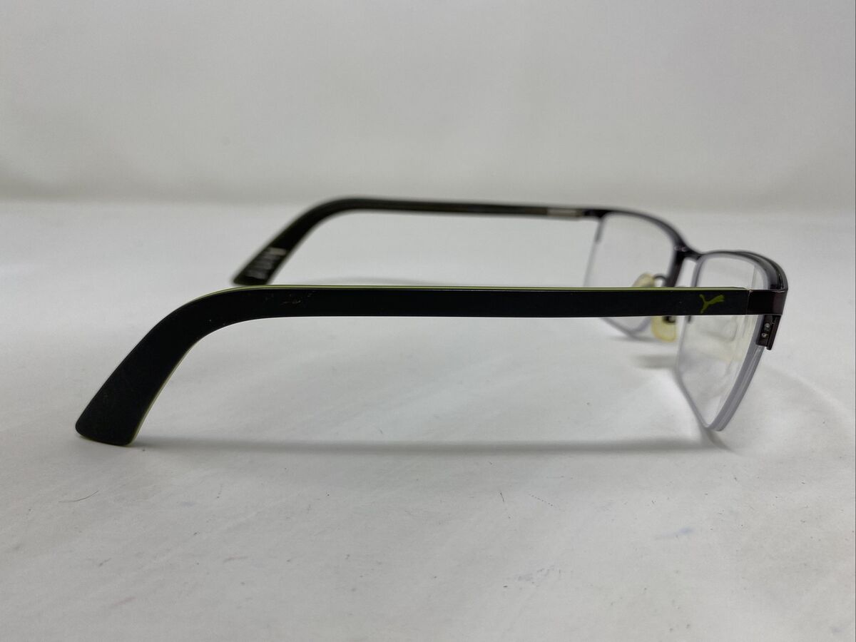 Puma PU00280 009 55-18-140 Metal Gray Flex Hinge Eyeglasses Puma PU00280 009 55-18-140 Metal Gray Flex Hinge Eyeglasses