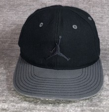 Jordan Black And Gray Snapback Hat Baseball Boys Size 4-7