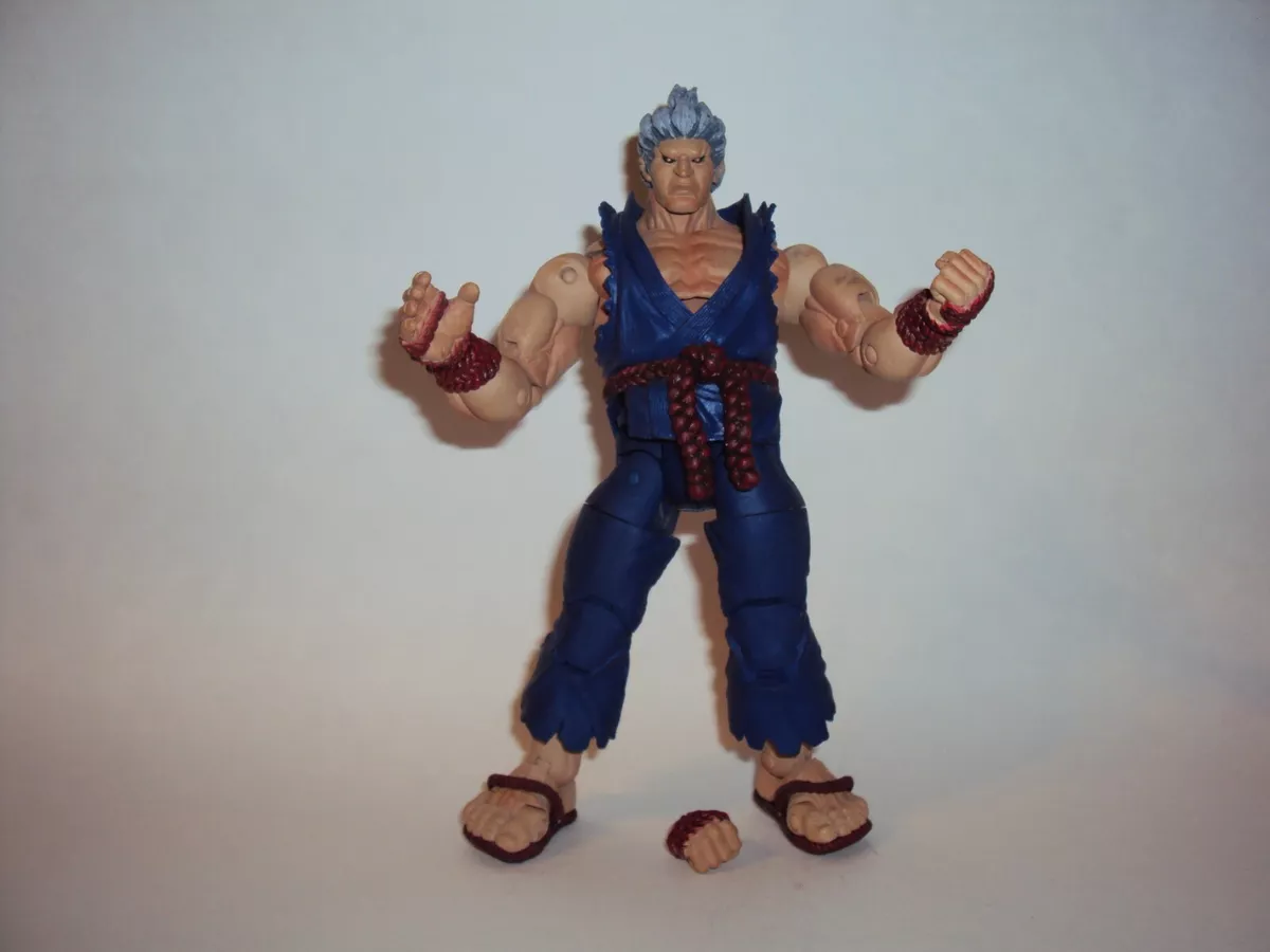 Series 4 Akuma Action Figure, Codllyne Akuma Red Hair and Blue Outfit  action figure. You might not be able to defeat Akuma in battle, but you can  own him as pa 