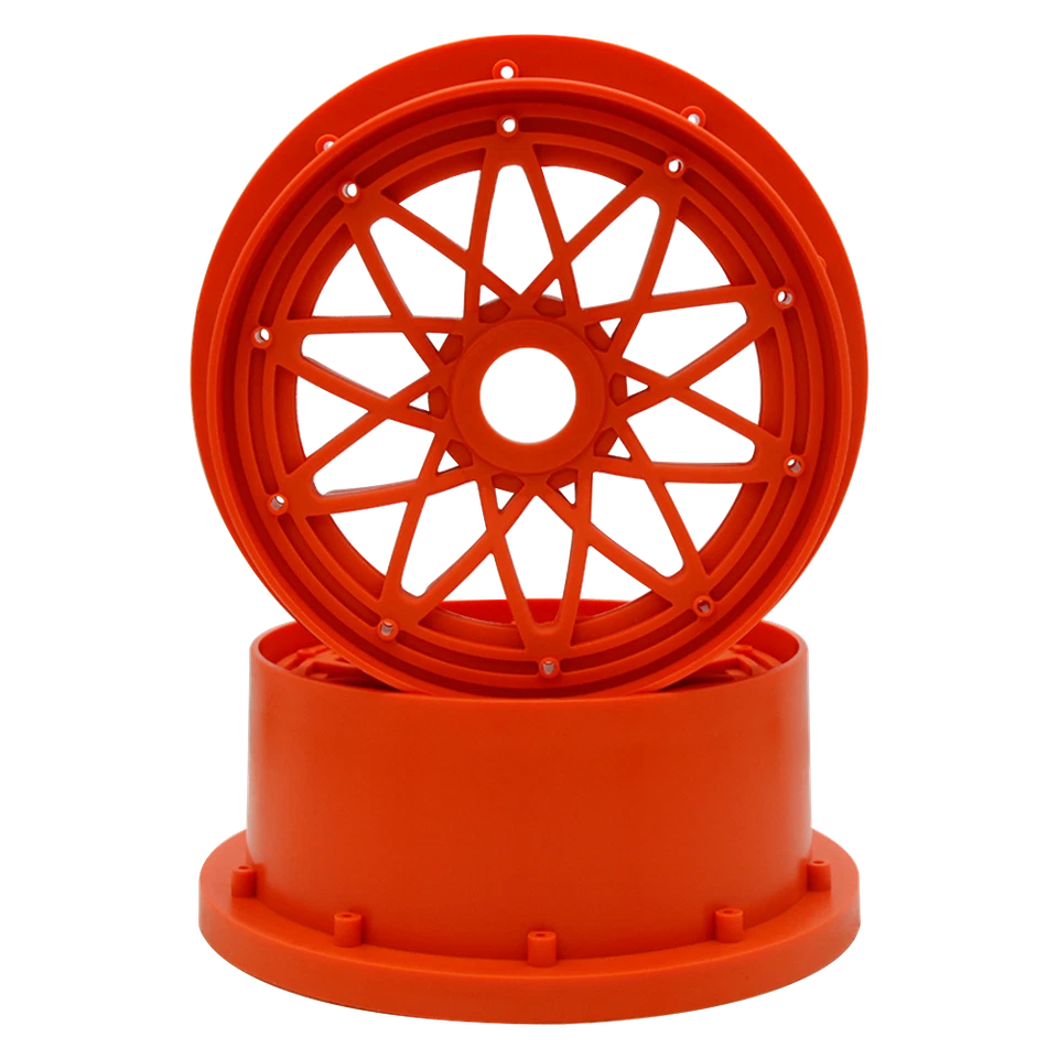 Front Wheel Hub Rim Set Plastic for 1/5 HPI Baja Rv 5T 5SC KM 5B 5B RC Car - Image 3 of 4