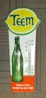 Vintage TEEM Lemon-Lime Soda Thermometer Tin Sign Made By Donasco ~ WOW ~ LQQK!