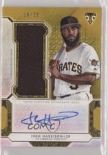 2018 Topps Triple Threads Single Jumbo Relics Gold 16/25 Josh Harrison Auto 08jk