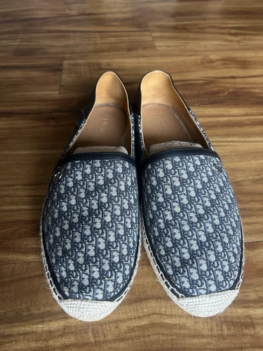 Espadrille homme Dior Paradise beige noir Dior oblique jacquard EU taille 45