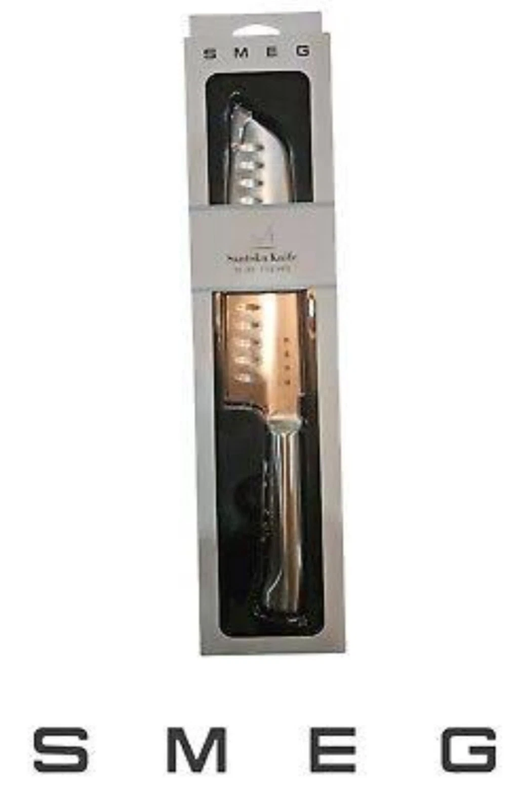New SMEG No.4 Santoku 18cm/7" German Stainless Steel Knife Boxed Chef Cooking AU