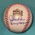 JOHN MADDON (Cubs) Signed Official 2016 WORLD SERIES Baseball Beckett w/ Ins