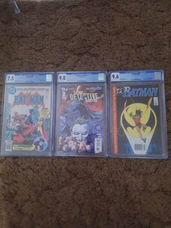 Batman Lot of 3 Comic Books DC Comics Graded