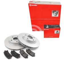 BREMBO Satz Bremsen Bremsscheiben belüftet vorne + Bremsbeläge für Peugeot RCZ