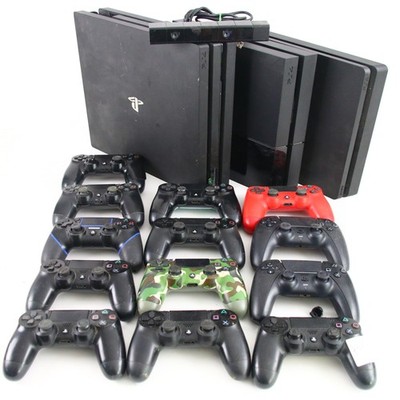 Playstation 4 5 PS4 PS5 Konsole Pro Controller Schwarz Defekt Sammlung Konvolut