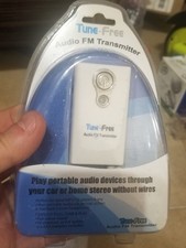 Tune-Free Audio FM Transmitter for Portable Audio Device or Transmitter Home/Car