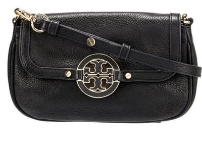 Tory Burch Amanda Black Crossbody Bag With Gold Accents 