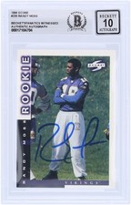 Randy Moss Minnesota Vikings Signed 1998 Score #235 BAS Fanatics 10 Rookie Card
